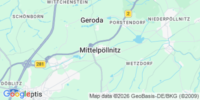 Karte Mittelpöllnitz
