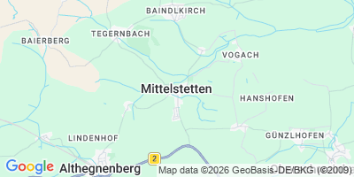 Karte Mittelstetten