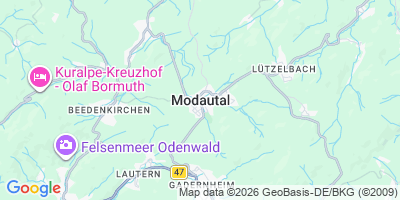 Karte Modautal