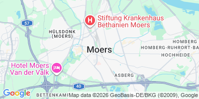 Karte Moers