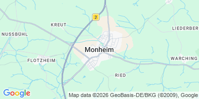 Karte Monheim