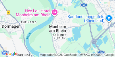 Karte Monheim am Rhein