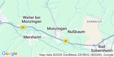 Karte Monzingen
