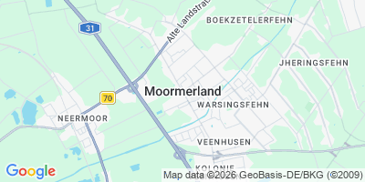 Karte Moormerland