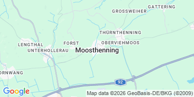 Karte Moosthenning