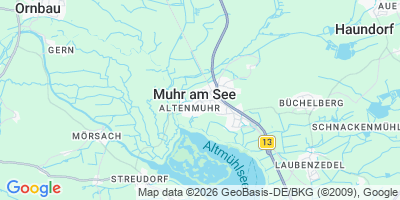 Karte Muhr a.See