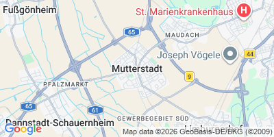 Karte Mutterstadt