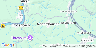Karte Nörtershausen