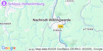 Karte Nachrodt-Wiblingwerde