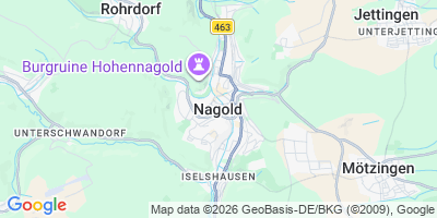 Karte Nagold