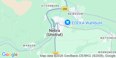 Karte Nebra (Unstrut)