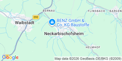 Karte Neckarbischofsheim