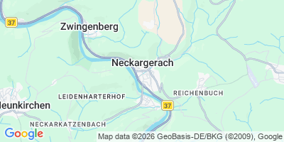 Karte Neckargerach