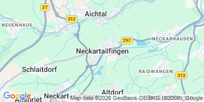 Karte Neckartailfingen