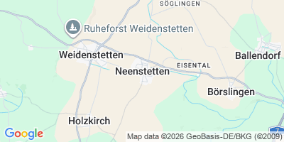 Karte Neenstetten