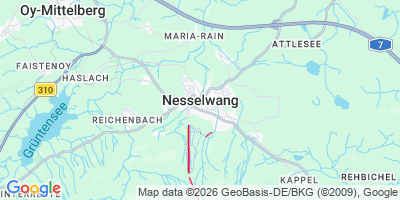 Karte Nesselwang