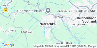 Karte Netzschkau
