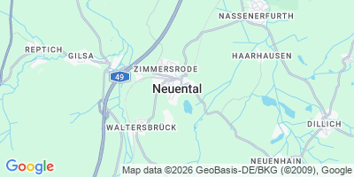 Karte Neuental