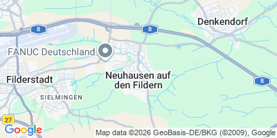 Karte Neuhausen auf den Fildern