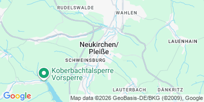 Karte Neukirchen/Pleiße