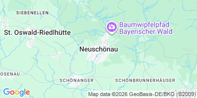 Karte Neuschönau