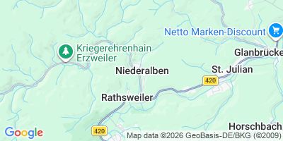 Karte Niederalben