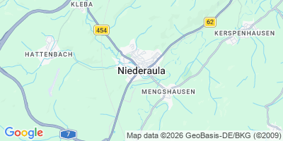 Karte Niederaula