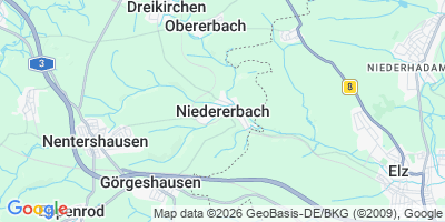 Karte Niedererbach