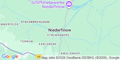 Karte Niederfinow