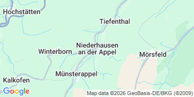 Karte Niederhausen an der Appel