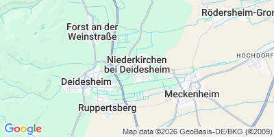 Karte Niederkirchen bei Deidesheim