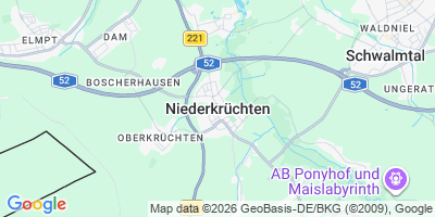 Karte Niederkrüchten