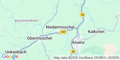Karte Niedermoschel