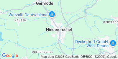 Karte Niederorschel
