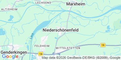 Karte Niederschönenfeld