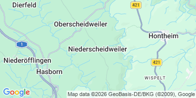 Karte Niederscheidweiler