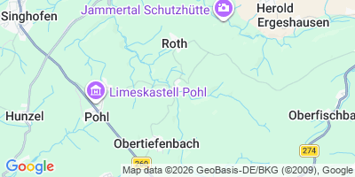 Karte Niedertiefenbach