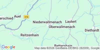 Karte Niederwallmenach