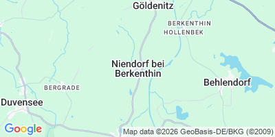 Karte Niendorf bei Berkenthin