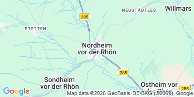 Karte Nordheim v.d.Rhön