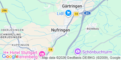 Karte Nufringen