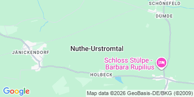 Karte Nuthe-Urstromtal
