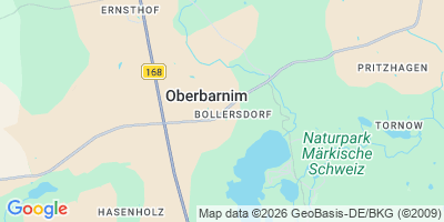 Karte Oberbarnim