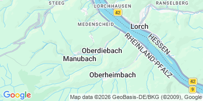 Karte Oberdiebach