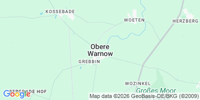 Karte Obere Warnow