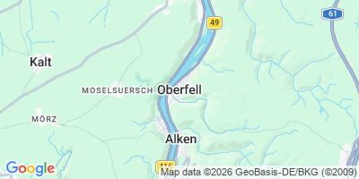 Karte Oberfell
