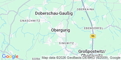 Karte Obergurig / Hornja Hórka