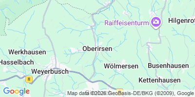Karte Oberirsen