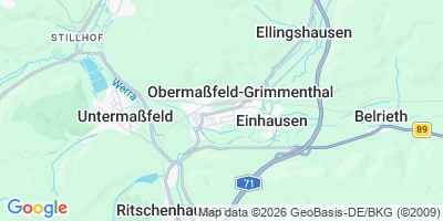 Karte Obermaßfeld-Grimmenthal