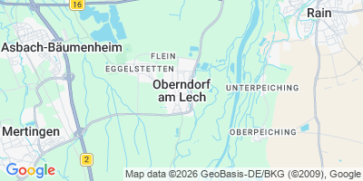 Karte Oberndorf a.Lech